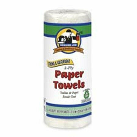 GENUINE JOE Roll Towels- 2-Ply- 80 Sheets-Roll- 11in.x9in.- 30RL-CT- White GE463343
